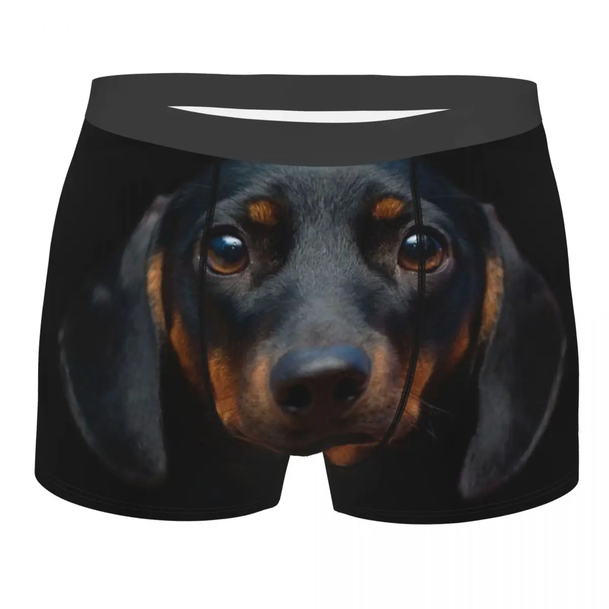 

Man Kawaii Dachshund Underwear Sausage Dog Animal Novelty Boxer Briefs Shorts Panties Male Mid Waist Underpants