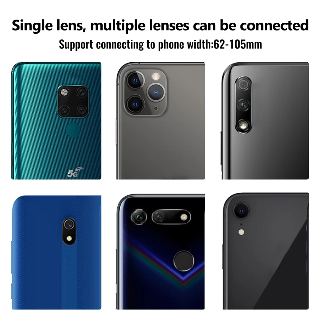 

Phone Microscope Telescope Clamp Holder Monocular Photography Cell Phone Adapter Mount Clip