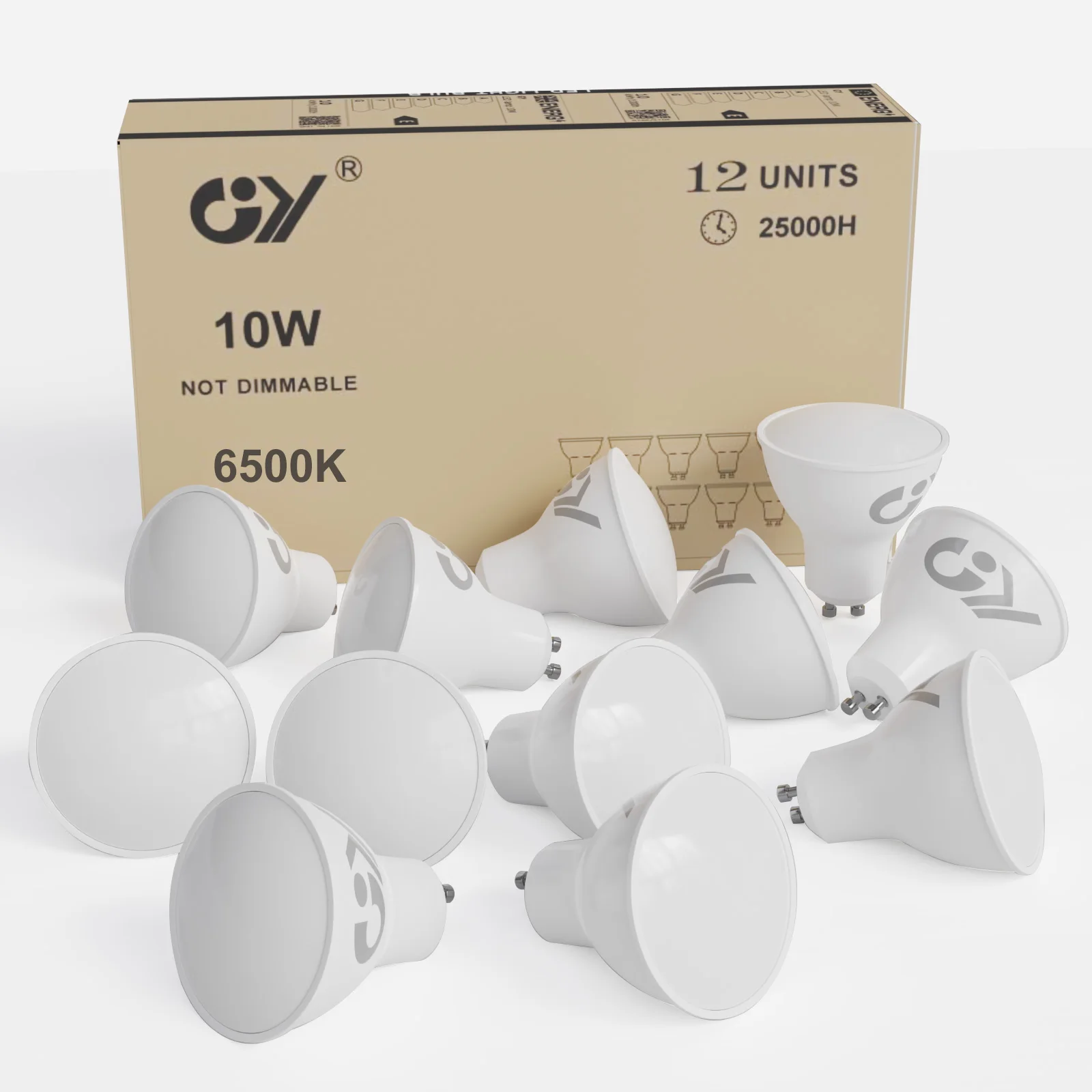 

GY GU10 светодиодный лампочка 10 Вт 1100 люмен, 100 Вт галогенная замена, 120 ° широкий луч, не Диммируемые лампочки GU10