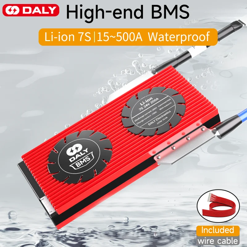 

Daly BMS 7S 24 В 15A 20A 30A 40A 50A 60A 100A 120A 200A 300A 400A 500A Защитная плата литиевого аккумулятора, литий-ионная с балансом