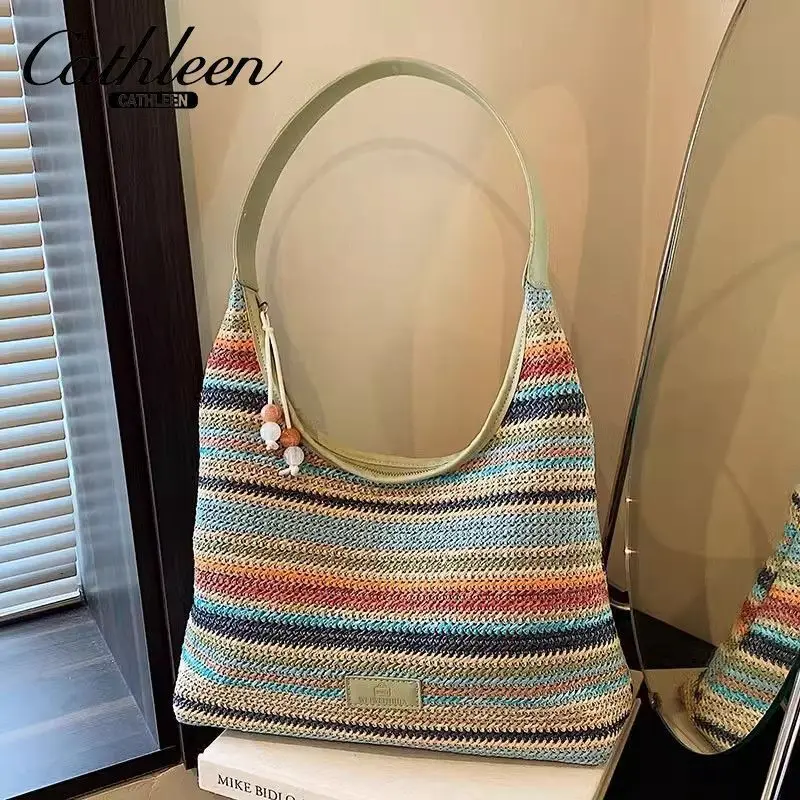 Женская вместительная сумка-тоут универсальная дорожная сумка через плечо