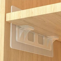 2pcs lengthen shelf support pegs self adhesive punch free closet cabinet wardrobe shelf holder rack
