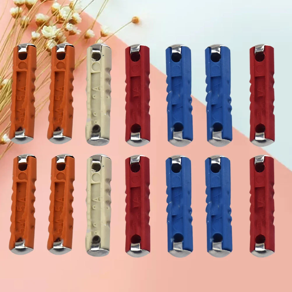 

50pcs Environmental Car Torpedo Fuse Car Fuse for Automobile Vehicle Truck SUV Home Boat Camper (Random Color)