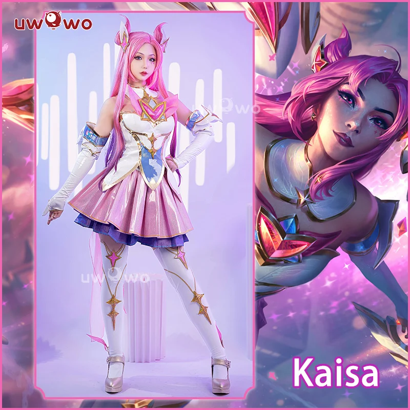 В НАЛИЧИИ: Костюм для косплея UWOWO Star Guardian Kaisa (Кай'Са) из игры Star Guardian, костюм SG, костюмы Ари и Акали для Хэллоуина (art.: 3920dabe04f86) - 3920dabe04f86