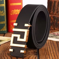 leisure men women gold buckle belt high quality smooth buckle mens belts classic simple fashion wild belt for women accessories
