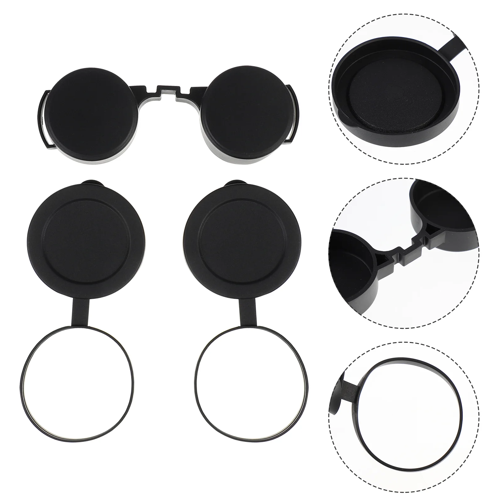 

3 PCS Eyepiece Cap Objective Lens Protective Binoculares Para Niños