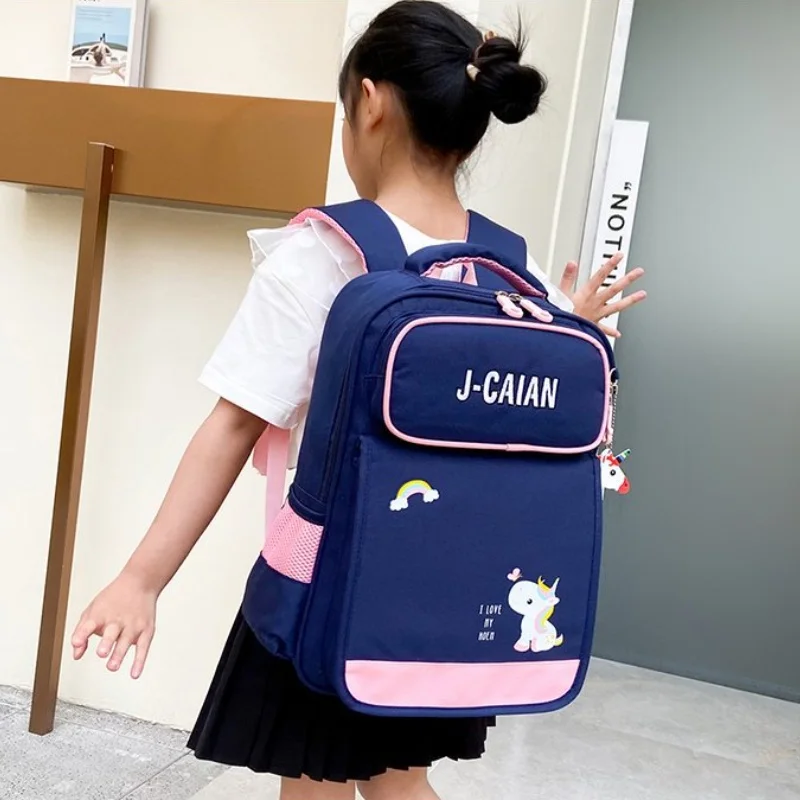 Children Primary School Students Cartoon Cute Bags New Grade 1-3 Girls Unicorn Boys Astronaut High-capacity Backpacks All-match