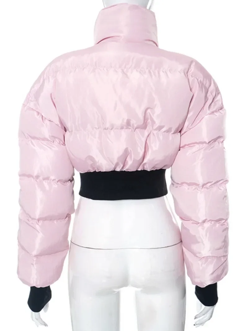 Женское стеганое пальто на осень-зиму 2024 модное теплое пальто-пуховик с отложным