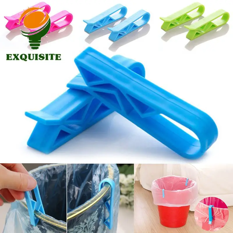 Trash Bag Fixed Clip Plastic Garbage Can Clamp Household Universal Kitchen Utensils And Tools Sealing Clip Rubbish Bin Creative