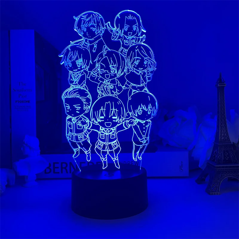 Светодиодный ночсветильник с аниме Hetalia Axis Powers акриловая Настольная лампа