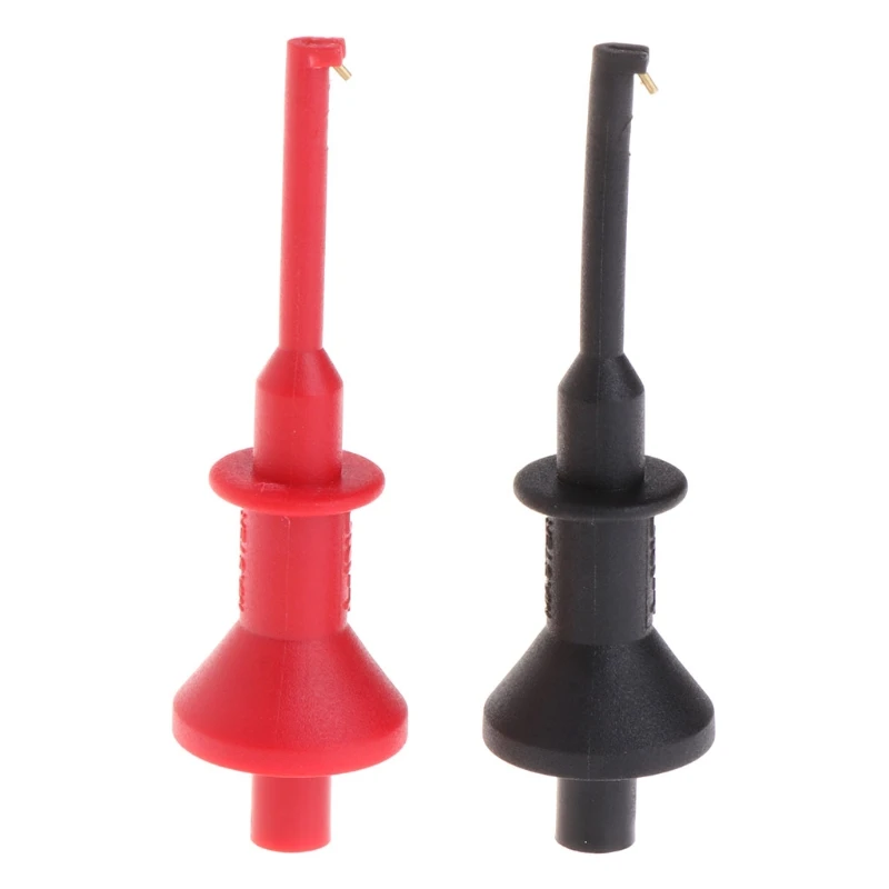 

Single Hook Clip Test Probe Lead Wire Mini Grabber Kit for Multimeter New 1 Pair
