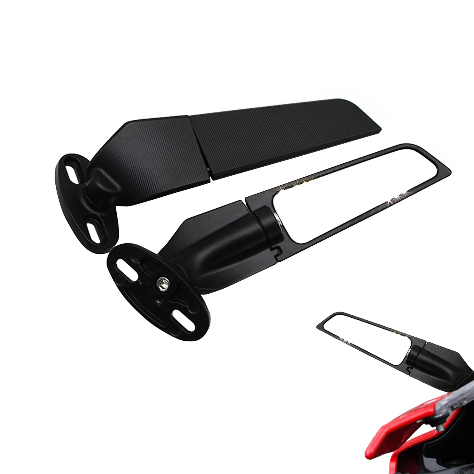 

Мотоциклетные зеркала 2 шт. модифицированные широкоугольные Регулируемые вращающиеся безопасные зеркала заднего вида аксессуары для стай...