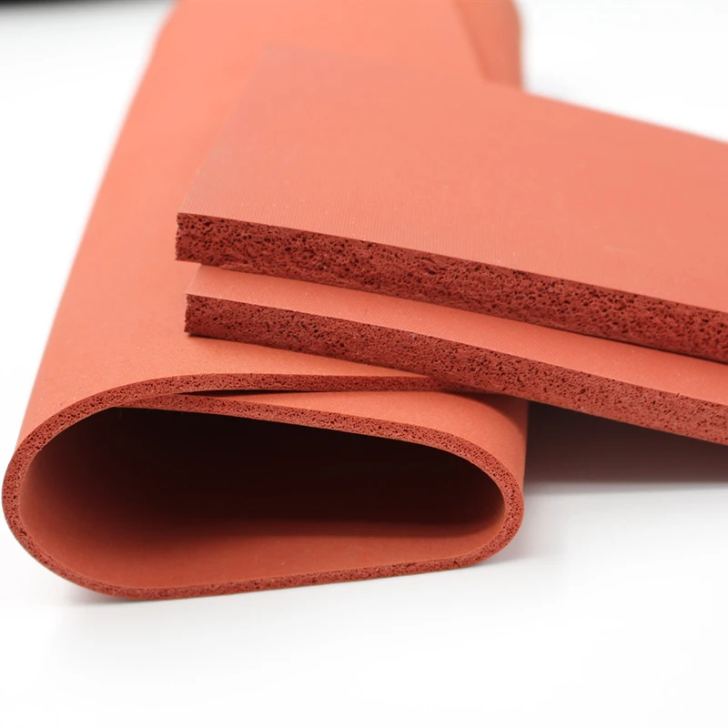 

8mm Thickness Red Silicone Foam Slab Plate Sheet Board Heat Insulation Blanket Heat Resistant Silica Rubber Pad Pressing Mat