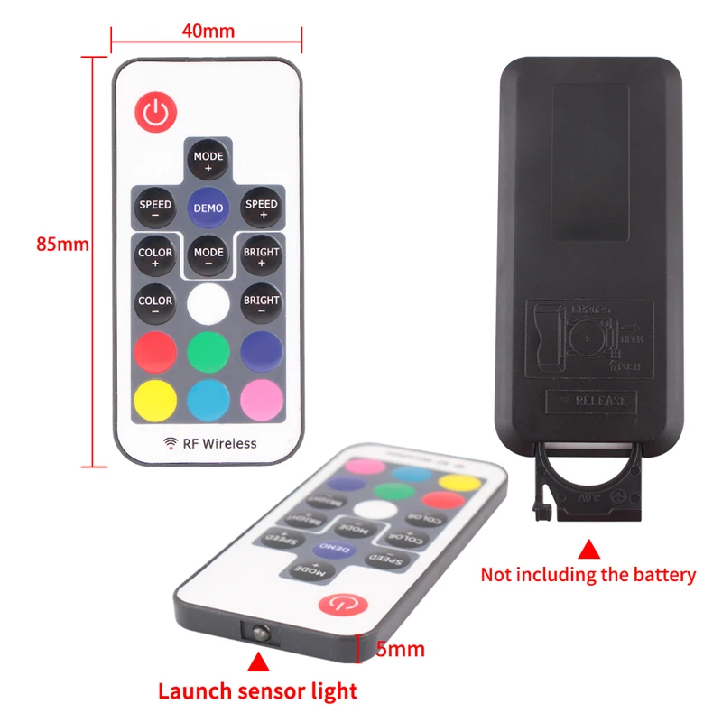 5050 USB/DC RGB LED RF пульт дистанционного управления ler 17key 5V 24V светодиодная полоса