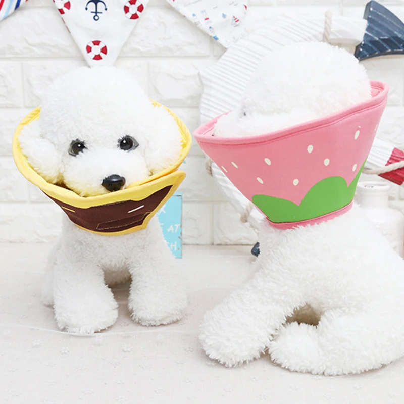

Fruit Neck Cone Recovery Pet Collar Canvas Elizabeth Collar Cone Collar Pet Protective Collar Pet Neck Cover Accessories
