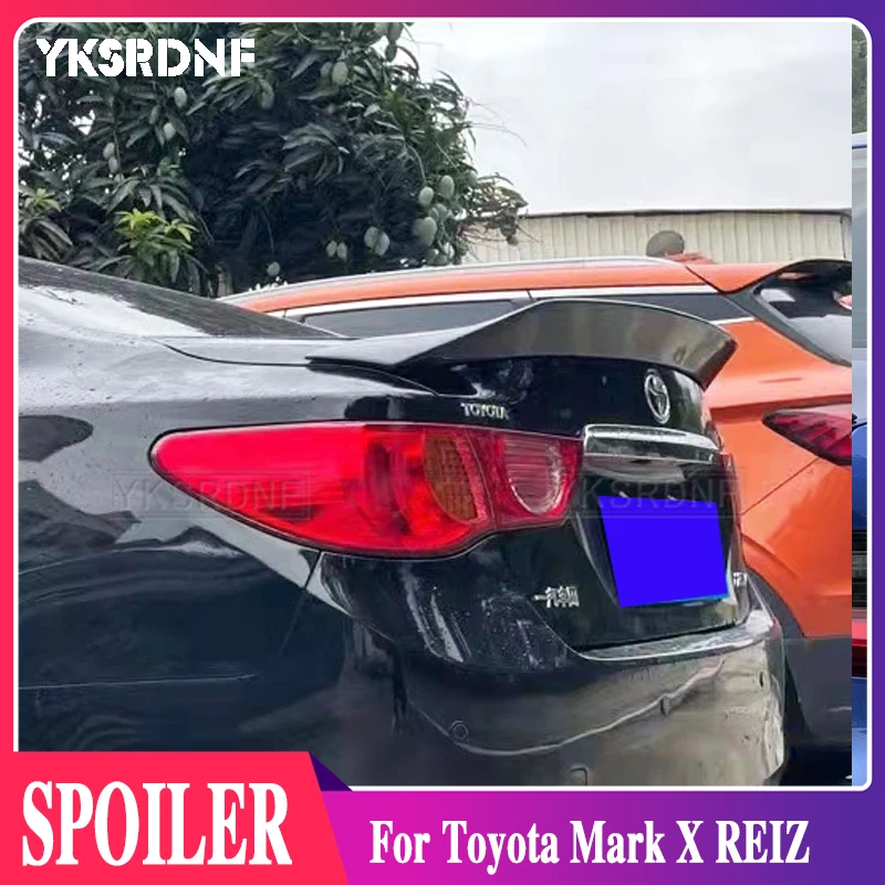 Для Toyota Mark X REIZ спойлер 2010 11 12 13 14 15 16 17 лет глянцевое углеродное волокно/FRP заднее