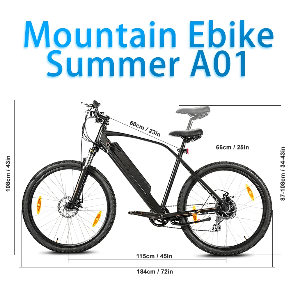 

Electric bike mount electric bike 36V Electric Bicycle mount Adult eBike 27.5 inch 1.9 Fat Tire Shimano 7 speed electric bike