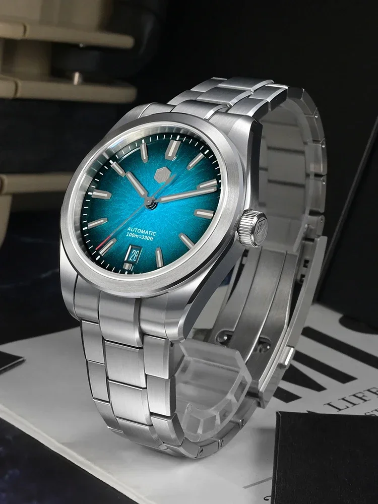 Часы San Martin 39 мм SN0144 &quotJianZhan&quot Gada Miyota 9015 автоматические механические часы