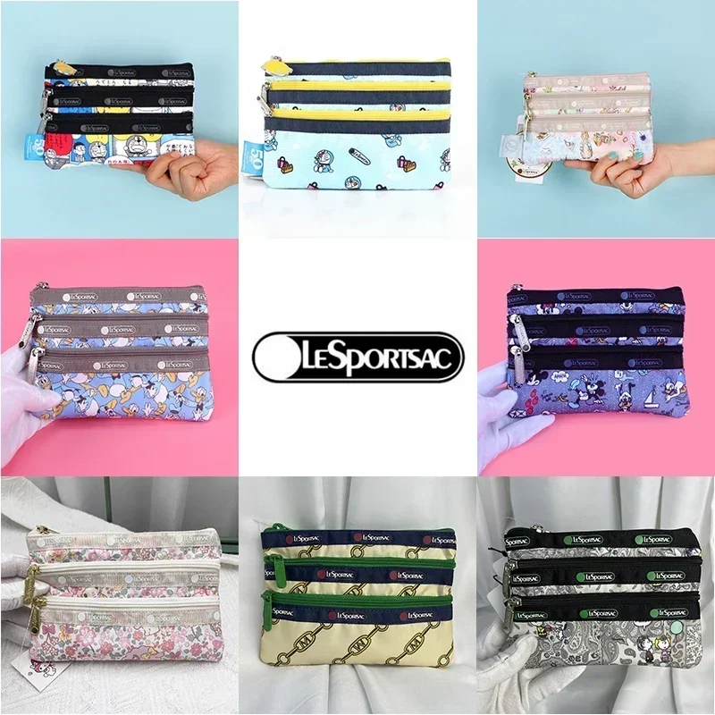 Lesportsacs трехслойная сумка на молнии 7158 Mymelody Peter Rabbit Snoopy ручная косметичка с
