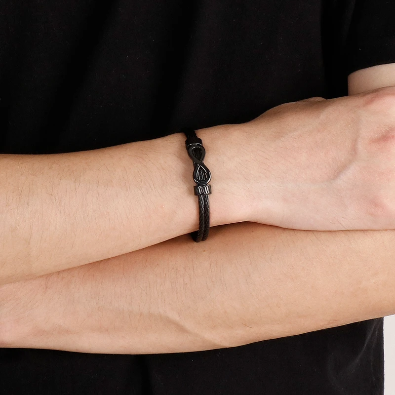 KALEN символ бесконечности хип-хоп рок для мужчин нержавеющая сталь винтажные