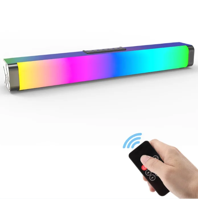 2022 NEW NEW Colorful lamp desktop speaker 2021 new long USB colorful subwoofer Bluetooth sound