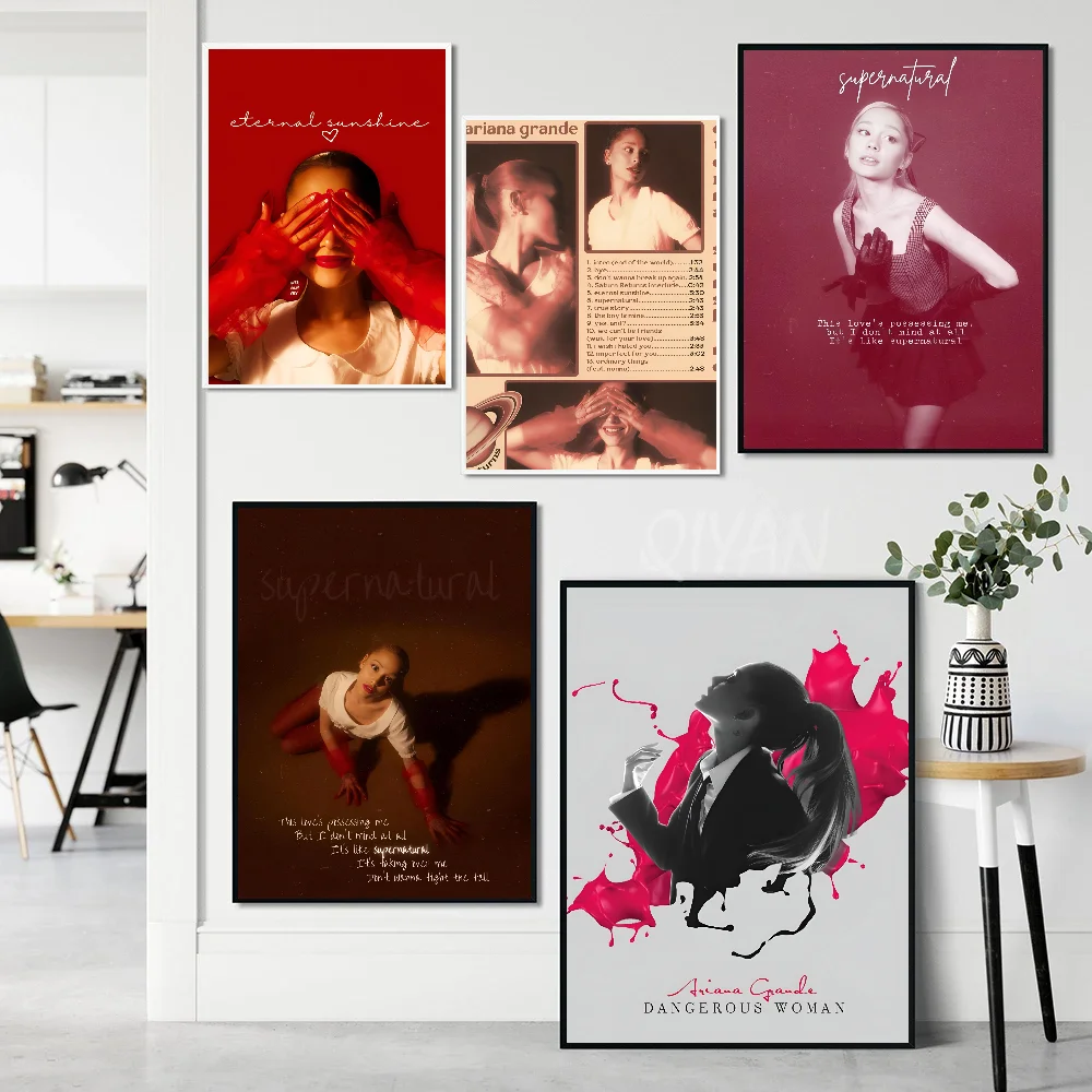 Grande Eternal Sunshine A-Ariana Singer Классический аниме-плакат с бумажным принтом для дома