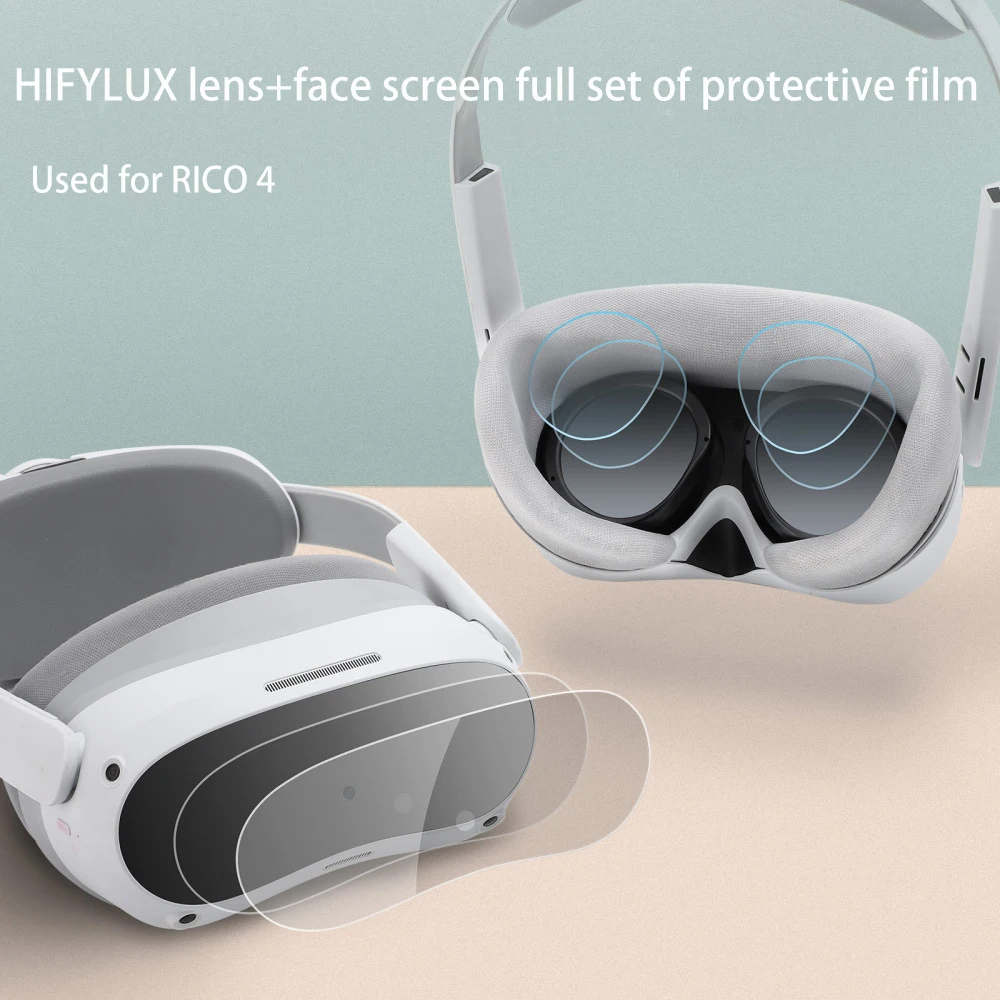 

For PICO 4 Protective Film VR Glasses Lens Film Head-Mounted Film HD Anti-Scratch Soft Film Accessories