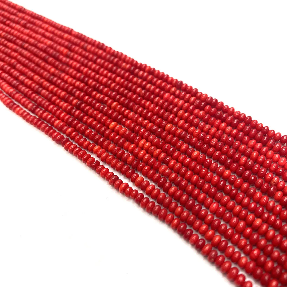 Шарм Abacus Искусственные коралловые бусины высокого качества 2x3 мм для