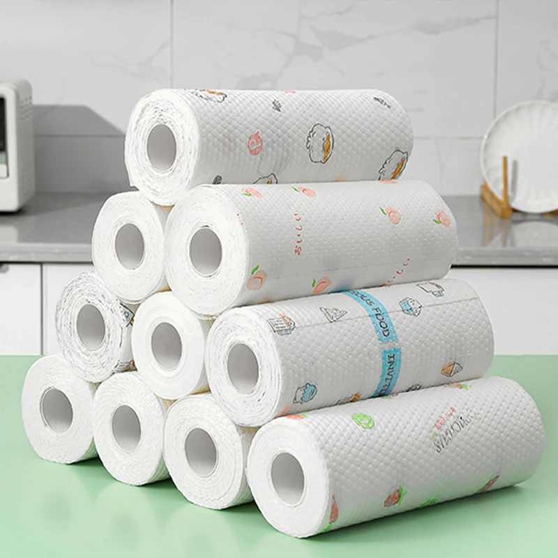 Одноразовая кухонная бумага, 1 рулон | AliExpress