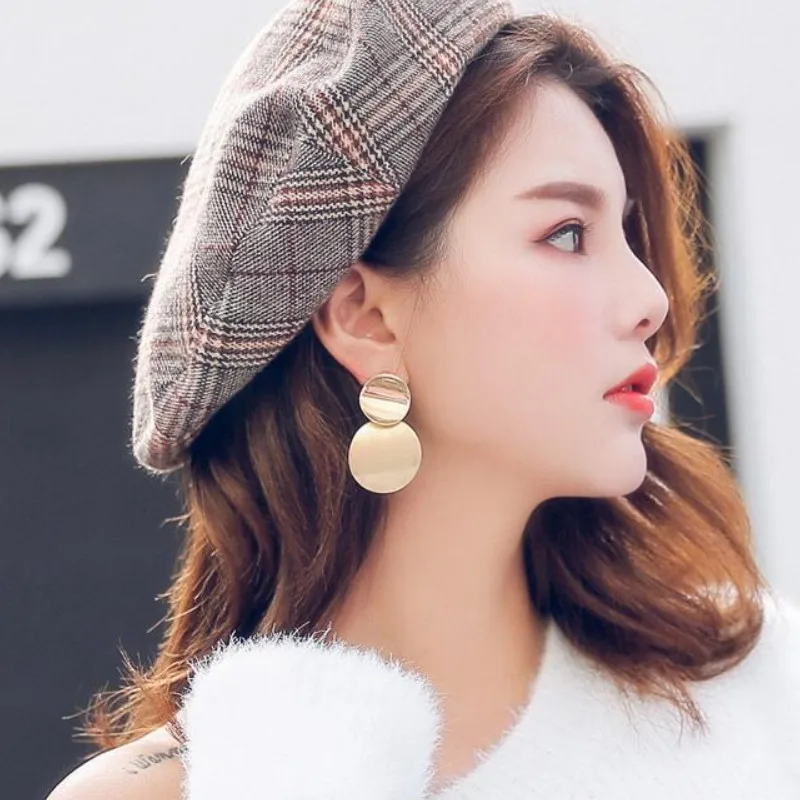 

Women Elegant Metal Geometric Earrings Creative Ear Jewelry