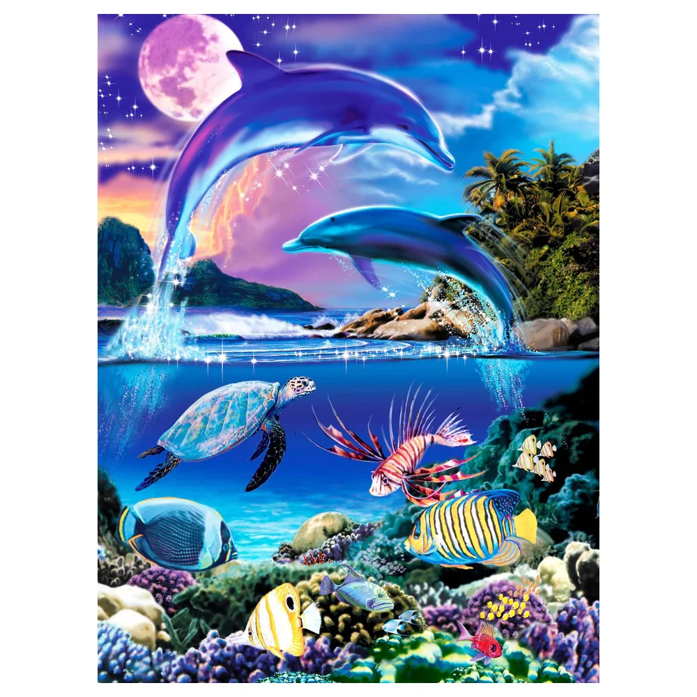 

5D Hot Sale Diamond Painting New product handwork DIY Tropical Ocean mosaic Cross stitch Living Room and Bedroom Decorative Gift