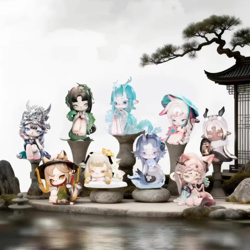 Фото Коллекционная фигурка Ninimo Seasonal Whisper Blind Box: модная кукла-украшение для рабочего стола, модель игрушки, праздничный подарок для друга №1