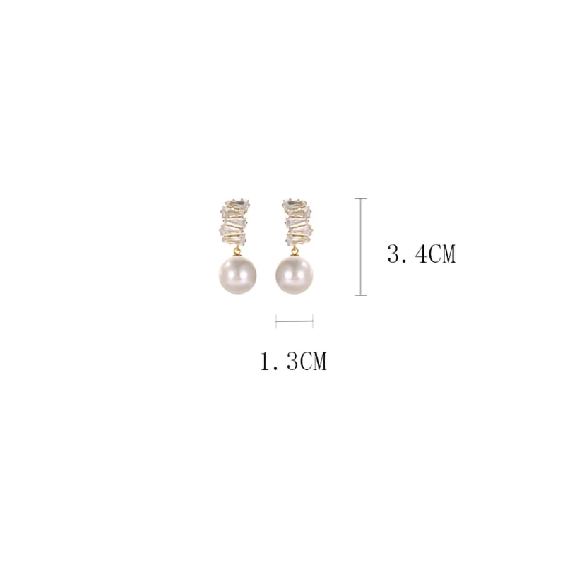 Новые модные французские Роскошные серьги с искусственным жемчугом женские в