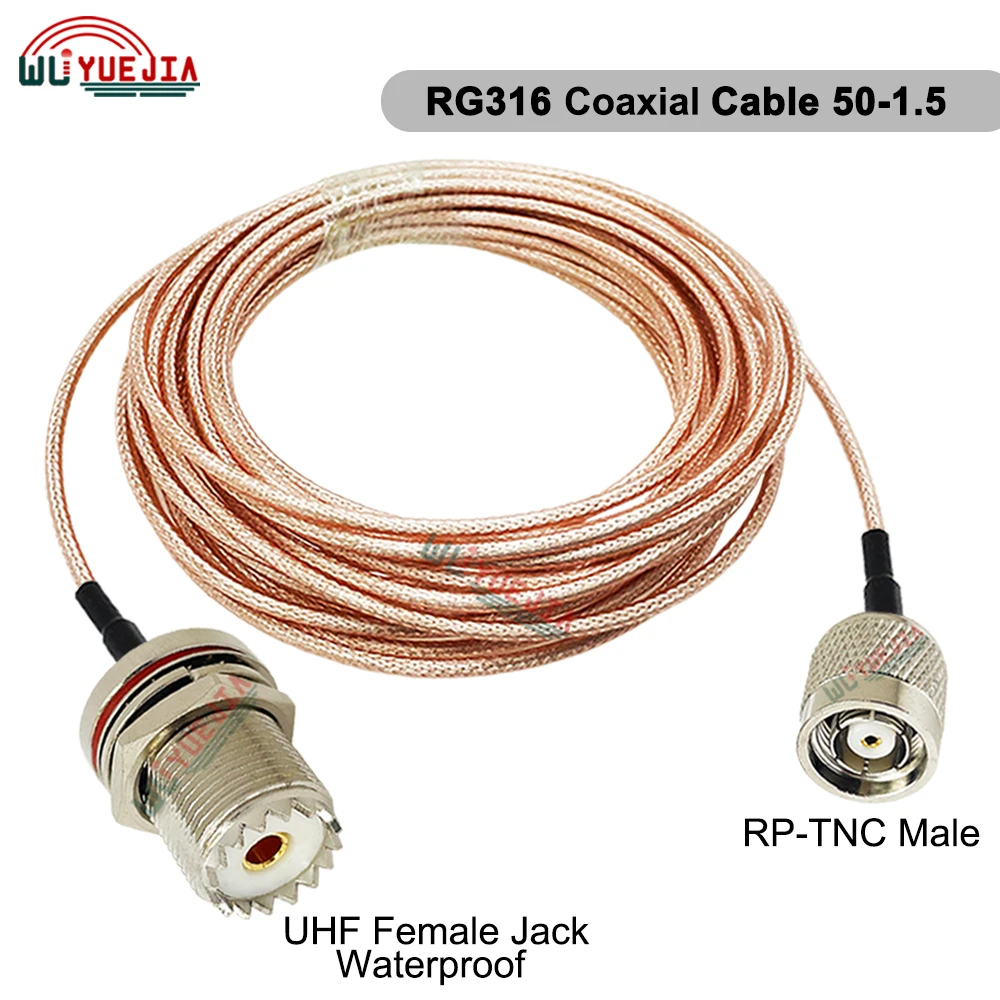 Разъем UHF-TNC радиочастотный кабель RG-316 гнездовой разъем-папа TNC гнездо RP-TNC