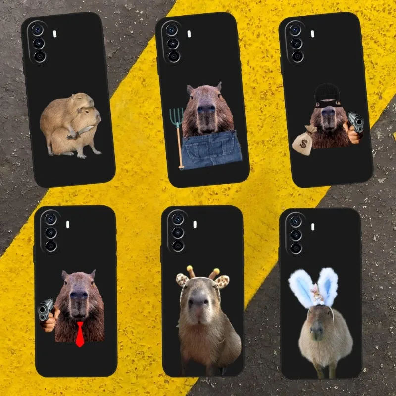 

Capybara Cute Animal Phone Case For Honor X20 X9 30 10 60 Pro 50 20i 70 SE V9 X30 V40 V30 V20 X10 Max Shockproof Back Cover