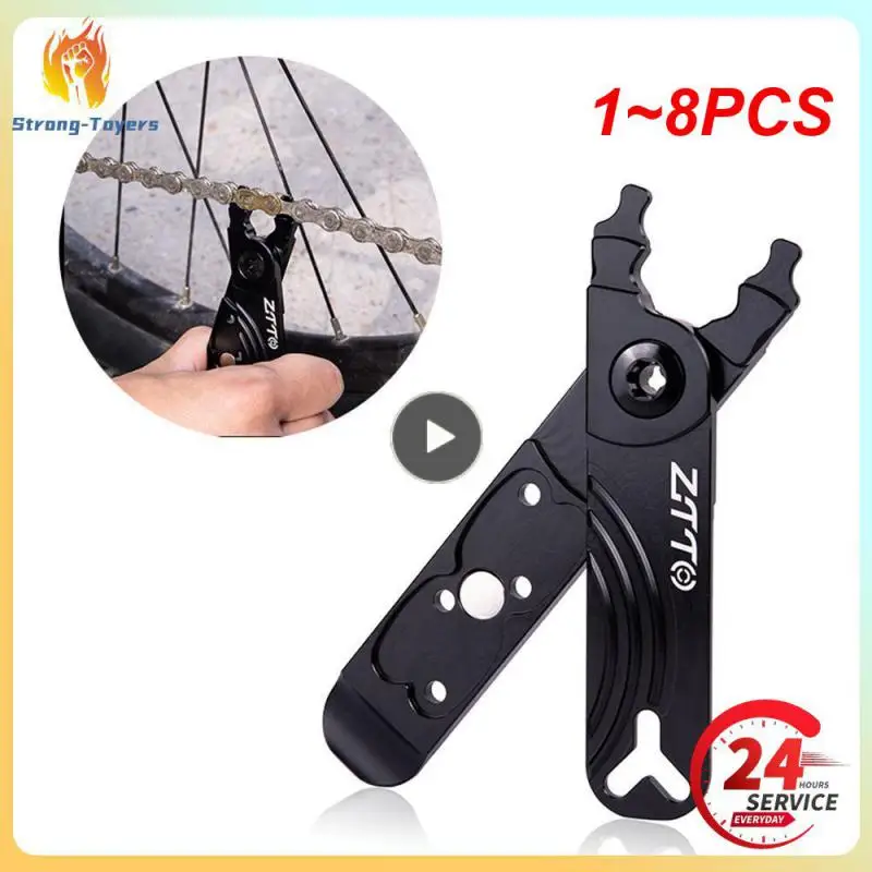

1~8PCS In 1 Chain Link Pliers With Chain Connector Quick Removal Install MTB Bike Chain Buckle Open Close Clamp Repair