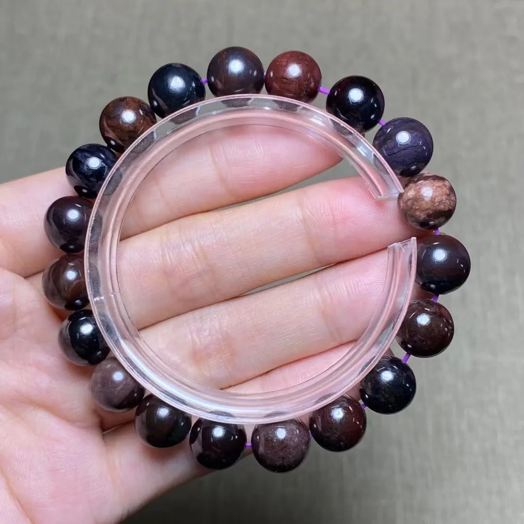

Браслет из натурального сугилитного камня диаметром 10 мм для женщин и мужчин, подарок для исцеления любви, круглые бусины, драгоценный каме...