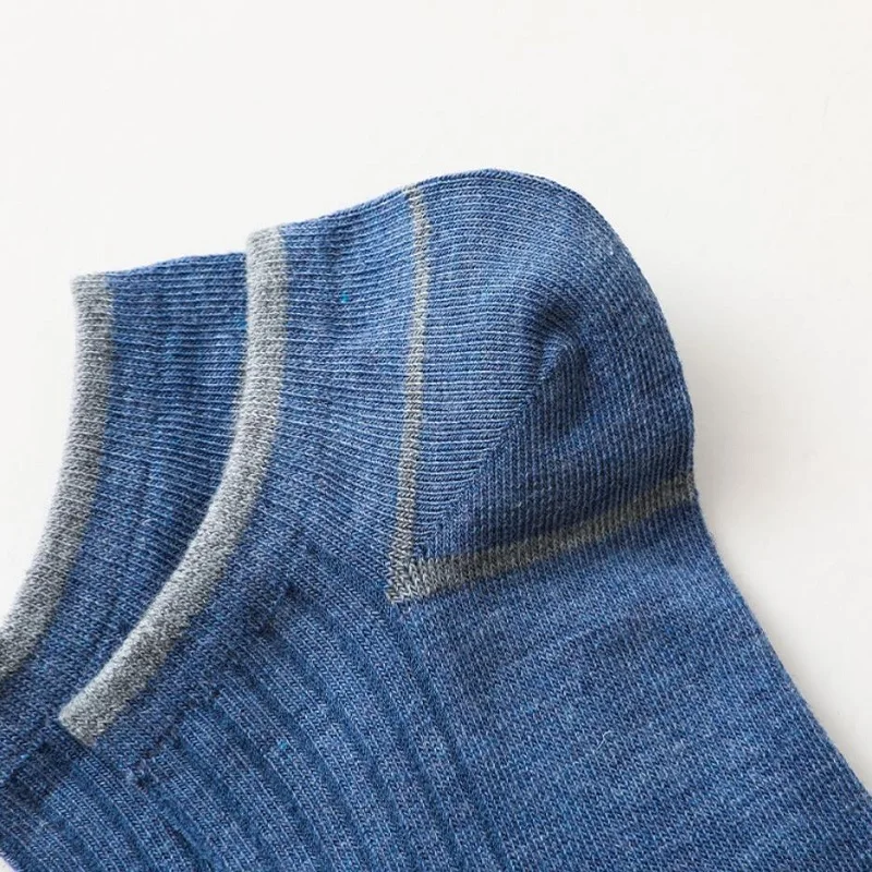 5 Pairs Men Cotton Short Socks Breathable Casual Comfortable Preppy Style Men Socks Invisible Outdoor Travel Sport Ankle Socks