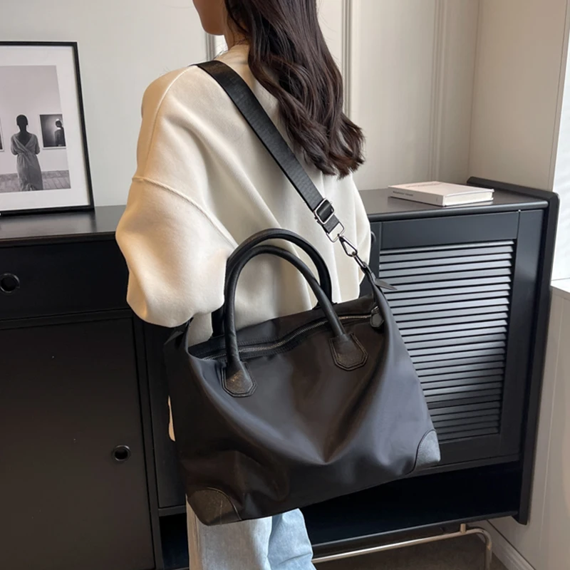 

Tiptoegirls Fashion Woman Handbag Good Quality Oxford+PU Leather Bag Female Travel Shopping Working Shoulder Bags New Design Bag