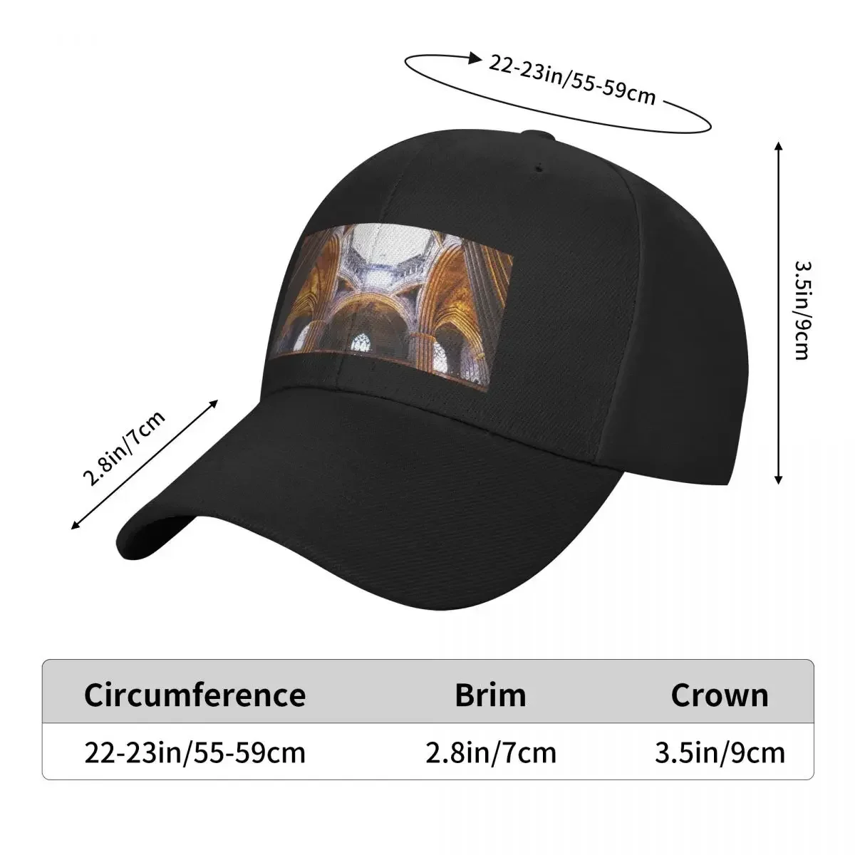 Бейсбольная кепка BCN La Cathedral мужская для гольфа женская и