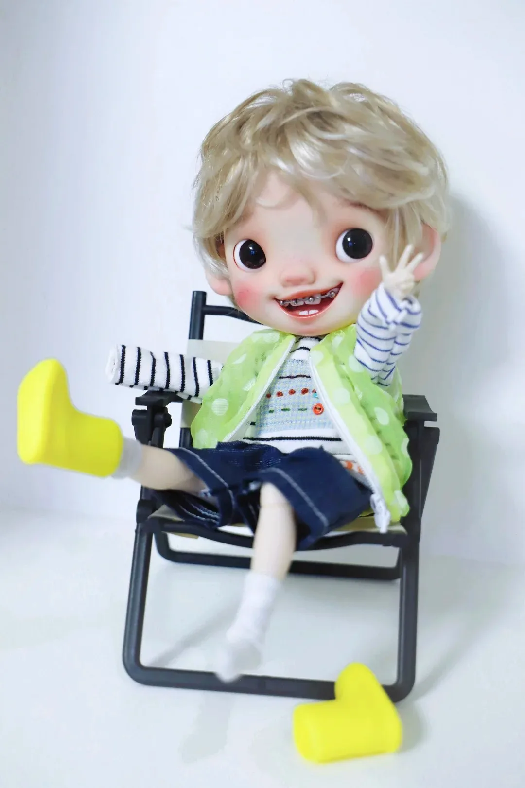 Фото Новая кукла BJD 1/6 - полноразмерная кукла-дуду Сяоцзе с большой головой, из полимерной смолы, для самостоятельной макияжировки, модель игрушки, несколько вариантов в наличии. №3