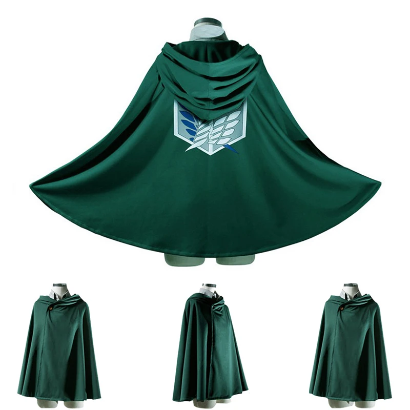 

Anime Attack on Titan Cloak Shawl Cosplay Costumes Halloween Shingeki No Kyojin Scout Legion Wings of Liberty Cloaks Cape