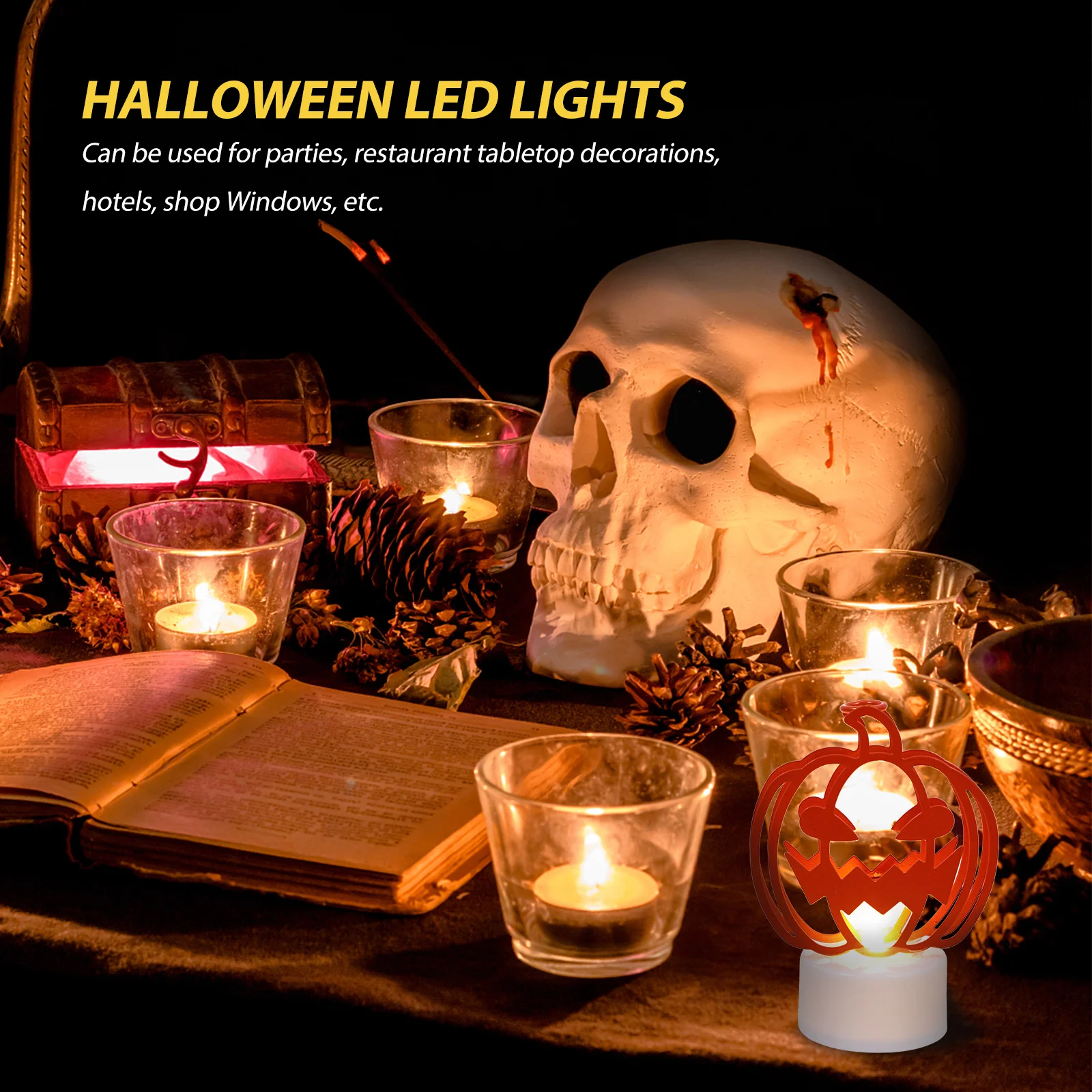 

LED Night Lamp Creative Pumpkin Light Decorations Night Table Light