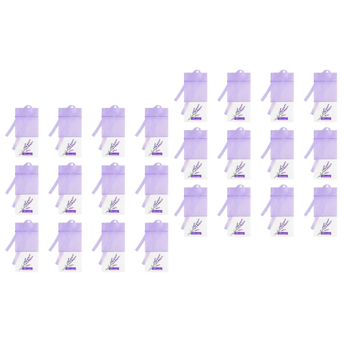 

2 Sets Herbal Sachet Bag Portable Lavender Scented Sachets Sheer Gift Bags Car Fragrance Mesh Purple