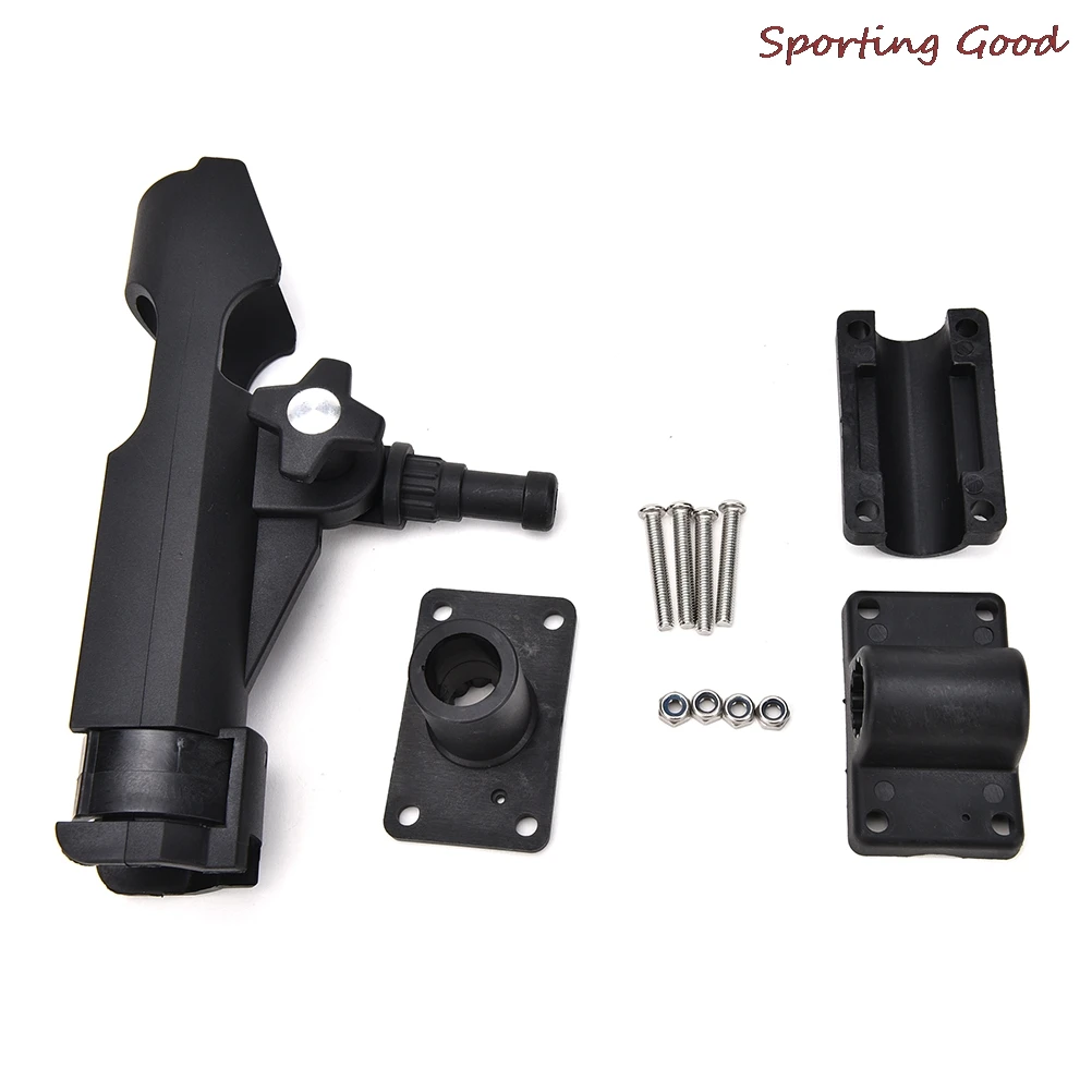 

Adjustable Side Mount Rail Installation Or Directly Installed On Kayak Boat Fishing Pole Rod Holder Tackle Kit