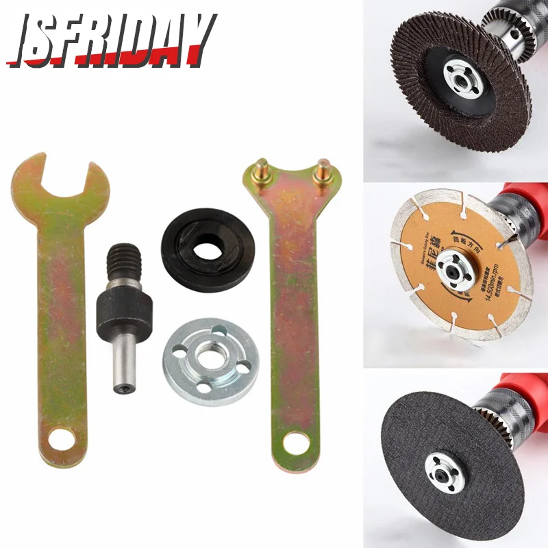 

5PCS 10mm Electric Drill Conversion Angle Grinder Connecting Rod For Cutting Disc Polishing Wheel Metals Handle Holder Adapter