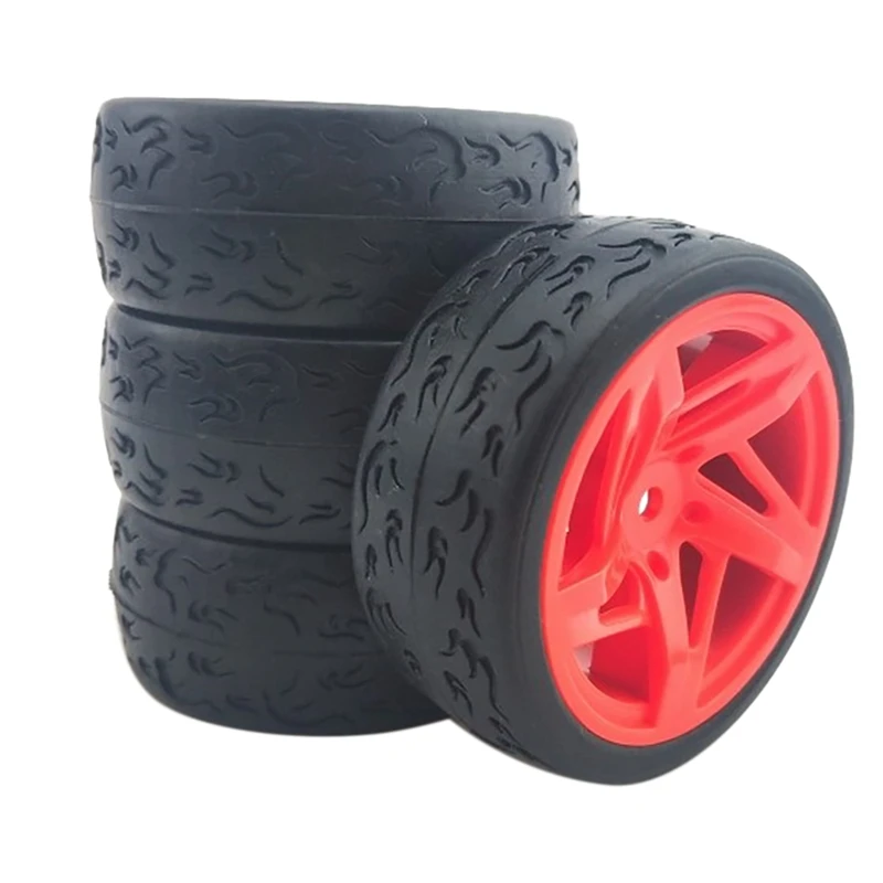 

4Pcs For RC 1/10 Car Tires Wheel Hub 12Mm For 1:10 HSP RC On Road Rally Car Flat Running Truck Drift