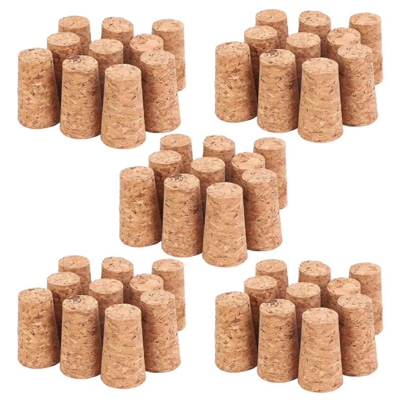 Hot 50Pcs Tapered Corks Stoppers DIY Craft Art Model Building 22 X 17 X 35Mm