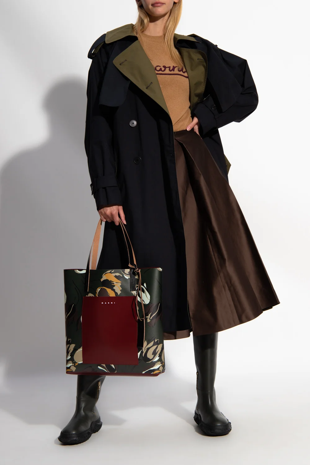 

Retro Fashionable Autumn and Winter Pleated Skirt Woman