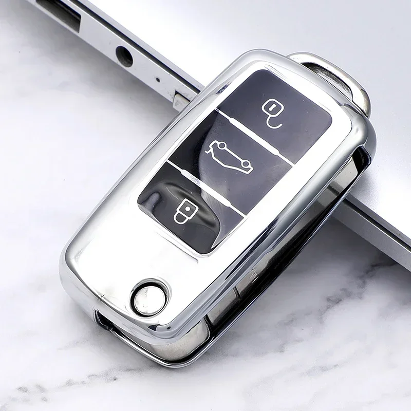 

Чехол для автомобильного ключа из ТПУ для VW Volkswagen Polo Tiguan Passat B5 B6 B7 Golf 4 5 6 MK6 Jetta Lavida для Skoda Octavia